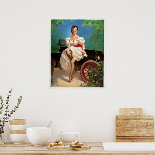 Klaar voor een Ride Pin omhoog Poster (Keuken)