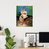 Klaar voor een Ride Pin omhoog Poster (Thuiskantoor)