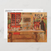 Klaar voor een spel van Carl Larsson Briefkaart (Voorkant / Achterkant)