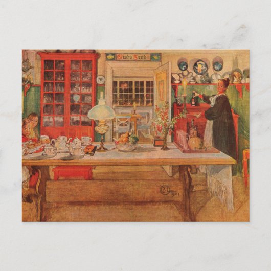 Klaar voor een spel van Carl Larsson Briefkaart (Voorkant)