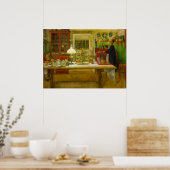 Klaar voor een spel van Carl Larsson Poster (Keuken)