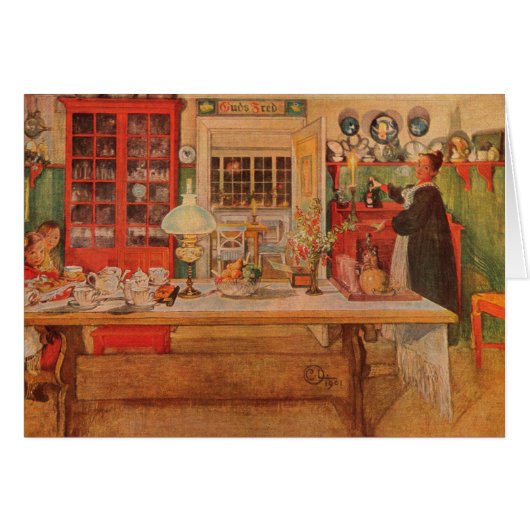 Klaar voor een spel van Kaarten door Carl Larsson (Voorkant Horizontaal)