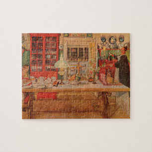 Klaar voor een spel van Kaarten door Carl Larsson Legpuzzel