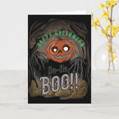 Klaar voor een spookachtige Halloween Kaart (Gele Bloem)