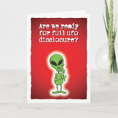 Klaar voor een volledige UFO-onthulling? Kaart (Voorkant)