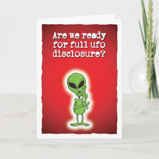 Klaar voor een volledige UFO-onthulling? Kaart (Voorkant)