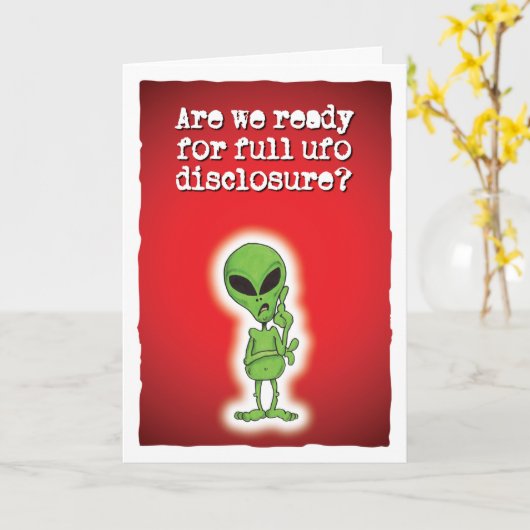 Klaar voor een volledige UFO-onthulling? Kaart (Gele Bloem)