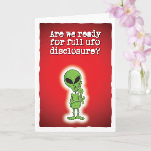 Klaar voor een volledige UFO-onthulling? Kaart