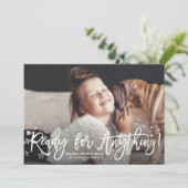Klaar voor elke Script Prettig Kerstmis Foto (Staand voorkant)