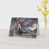 Klaar voor Fairy Fantasy Art Illustratie Kaart (Gele Bloem)