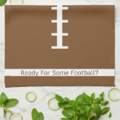 Klaar voor Football keukenhanddoek (Gevouwen)