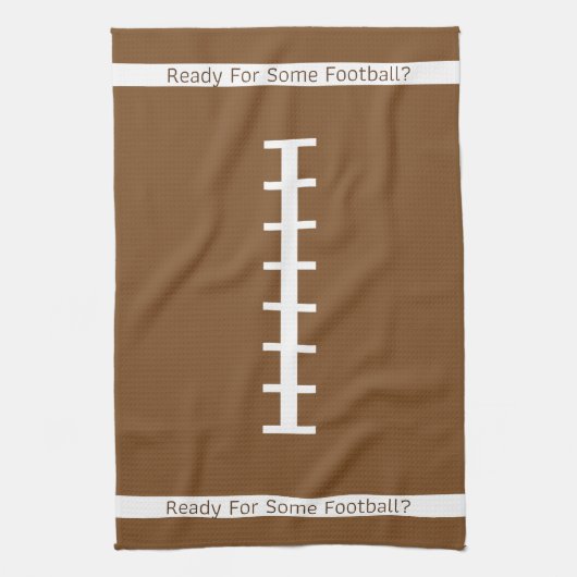 Klaar voor Football keukenhanddoek (Verticaal)