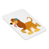 Klaar voor geluid Cartoon Afghaanse hond Flexible Magneet (Rechterzijde)