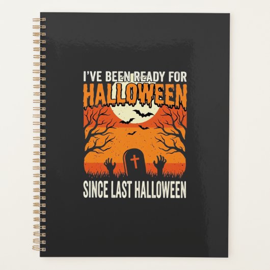 Klaar voor Halloween Begraafplaats Ontwerp_1 Planner (Voorkant)
