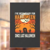 Klaar voor Halloween Begraafplaats Ontwerp_1 Raamsticker (Vel 2)