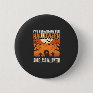 Klaar voor Halloween Begraafplaats Ontwerp_1 Ronde Button 5,7 Cm