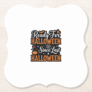 Klaar voor Halloween sinds vorig Halloween Vintage Kartonnen Onderzetters