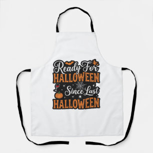 Klaar voor Halloween sinds vorig Halloween Vintage Schort