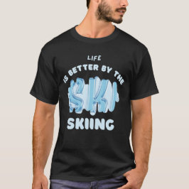 Klaar voor het apres-deel t-shirt voor ski-liefheb