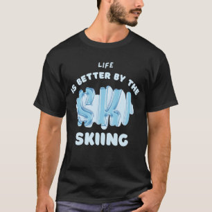 Klaar voor het apres-deel t-shirt voor ski-liefheb