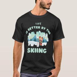 Klaar voor het apres deel t-shirt voor skiliefhebb