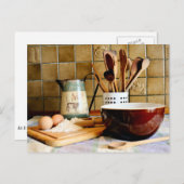 Klaar voor het bakken briefkaart (Voorkant / Achterkant)