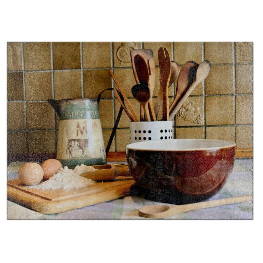 Klaar voor het bakken snijplank (Voorkant)