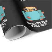 Klaar voor het opstijgen van de Funny Toast Bread Cadeaupapier (Rol Hoek)