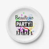 Klaar voor het Party Paper Bord (Voorkant)