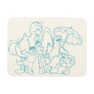 Klaar voor het strand magneet