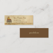 Klaar voor het vliegen met Tortelduifjes Skinny Vi Mini Visitekaartje (Voorkant / Achterkant)