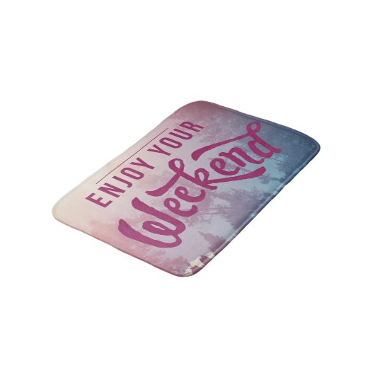 Klaar voor het weekend badmat (Gekanteld)