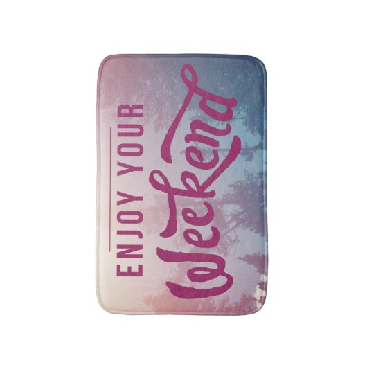 Klaar voor het weekend badmat (Voorkant Verticaal)
