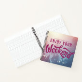 Klaar voor het weekend notitieboek (Binnen)