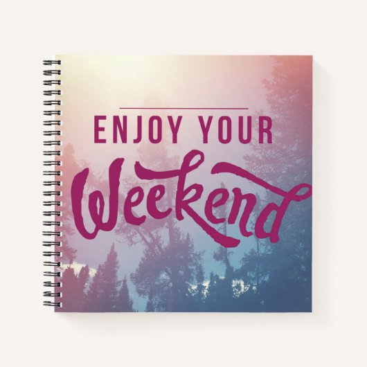 Klaar voor het weekend notitieboek (Voorkant)