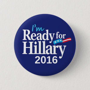 Klaar voor Hillary 2016-Button Ronde Button 5,7 Cm