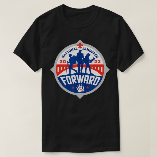 Klaar voor Jamboree 2023 - National Jamboree T-shirt (Design voorkant)