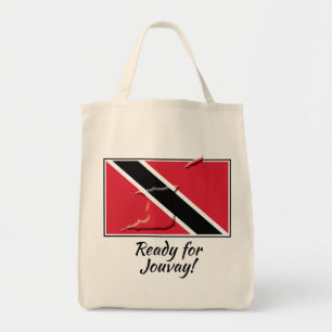 KLAAR VOOR JOUVAY TRINIDAD FLAG TOTE BAG