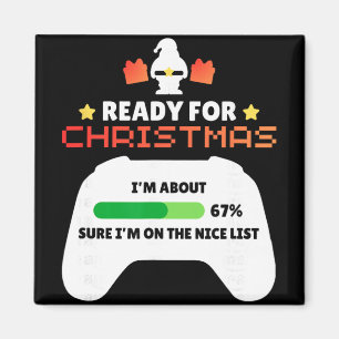 Klaar voor kerst Gamer 67 Meme Jongens Meisjes Kin Magneet