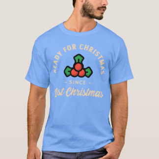 Klaar voor kerst sinds kerst retro t-shirt