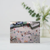 Klaar voor Kerstmis. Feestdagenkaart (Staand voorkant)