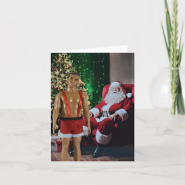 Klaar voor Kerstmis. Kaart voor Kerstmis