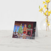 Klaar voor Kerstmis. Kerstkaart Kaart (Gele Bloem)