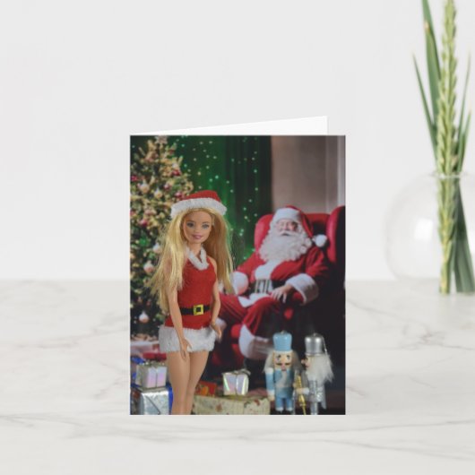 Klaar voor Kerstmis. Kerstkaart Kaart (Voorkant)