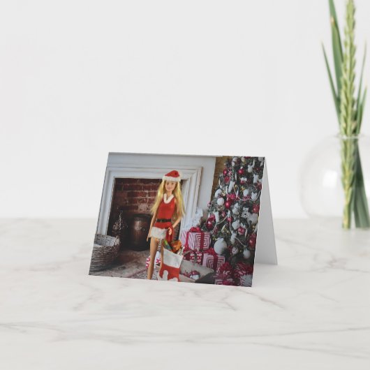 Klaar voor Kerstmis. Kerstkaart Kaart (Voorkant)