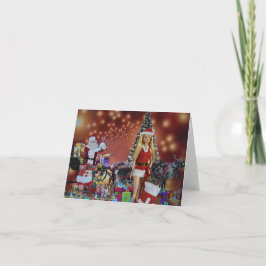 Klaar voor Kerstmis. Kerstkaart Kaart