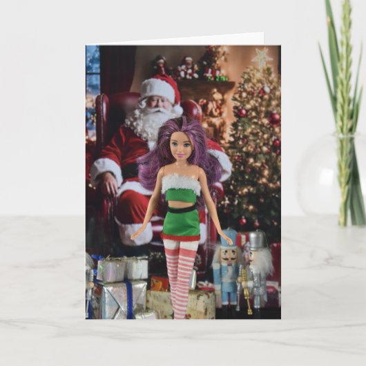 Klaar voor Kerstmis. Kerstkaart Kaart (Voorkant)