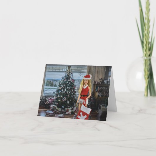 Klaar voor Kerstmis. Kerstkaart Kaart (Voorkant)