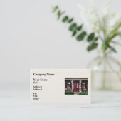 Klaar voor Kerstmis Visitekaartje (Staand voorkant)