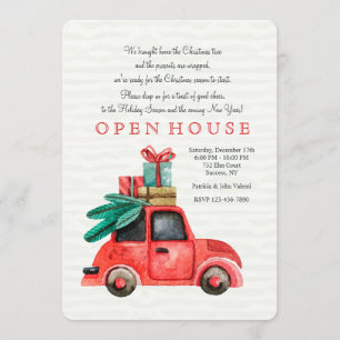 Klaar voor kerstuitnodiging kaart